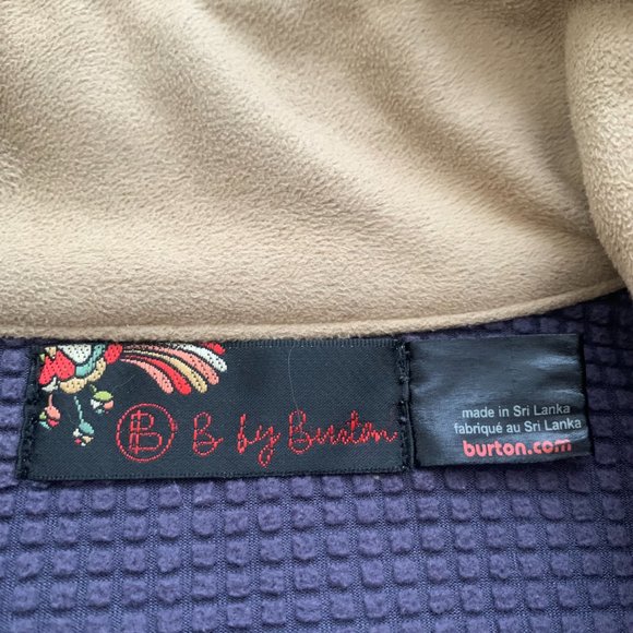 B by Burton Military Style Button Up Mid Weight Jacket Women's Size XS purple - Picture 10 of 11